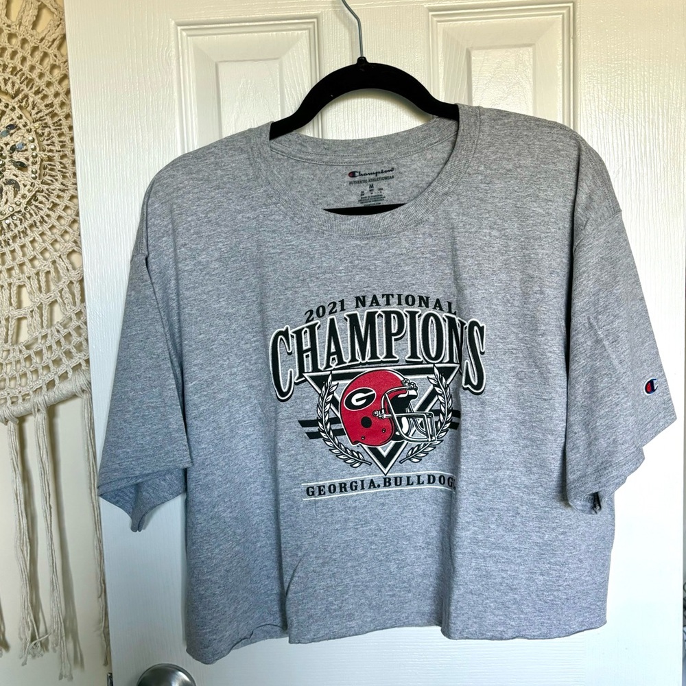 NWT Champion UGA National Championship 2021 Crop Top